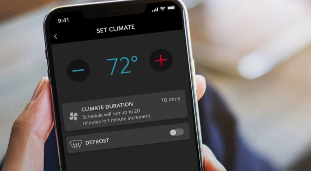 Climate control on a cell phone.