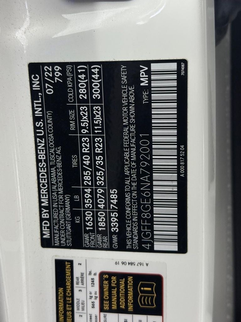 2022 Mercedes-Benz GLS GLS 580 4MATIC®