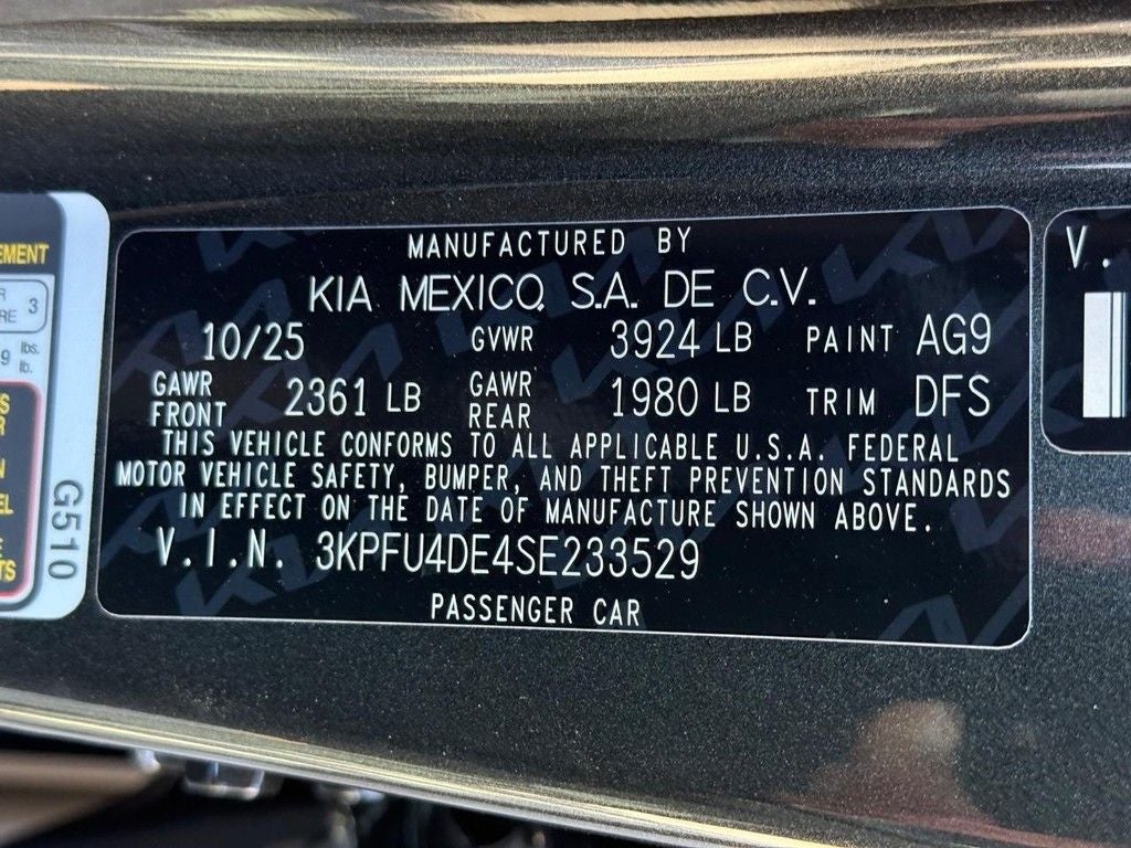 2025 Kia K4 EX